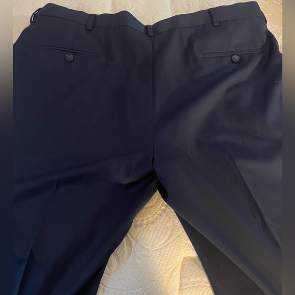 Saddlebred Navy Men’s Pants NWOT Size 40x32 Flat Front - Picture 3 of 3